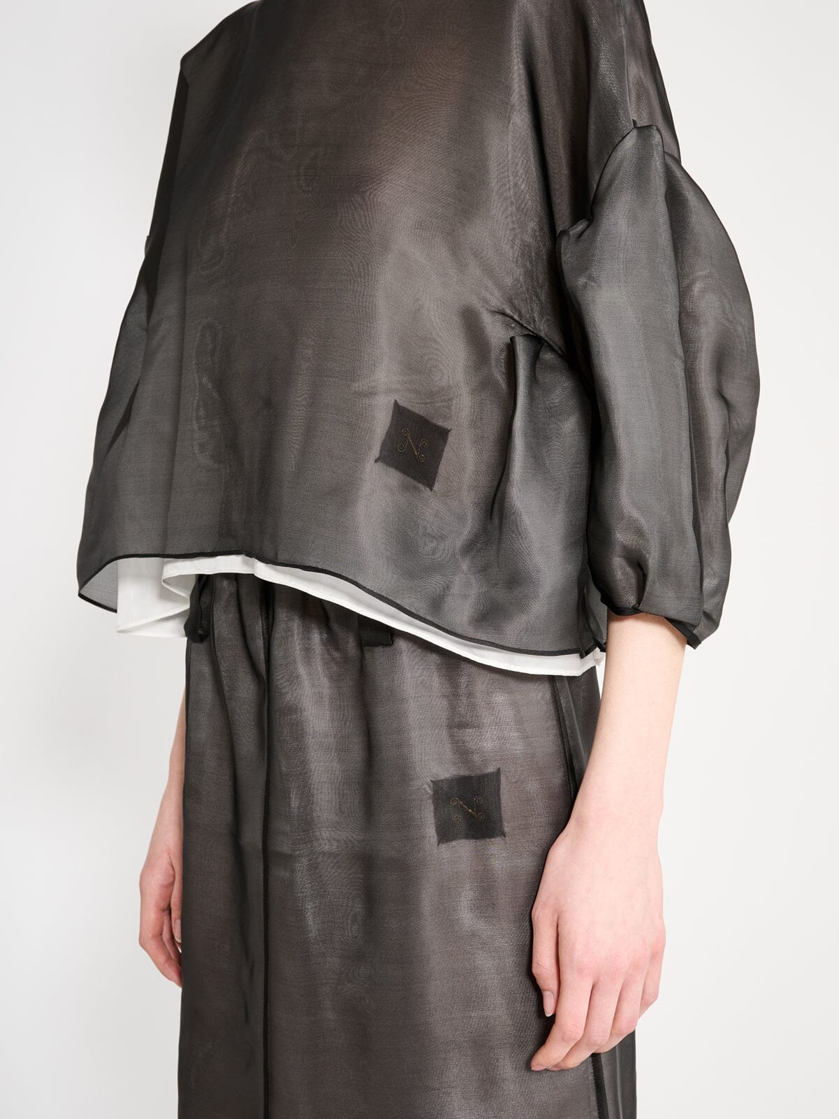 Nackiyé Bottoms Crayon Organza Skirt