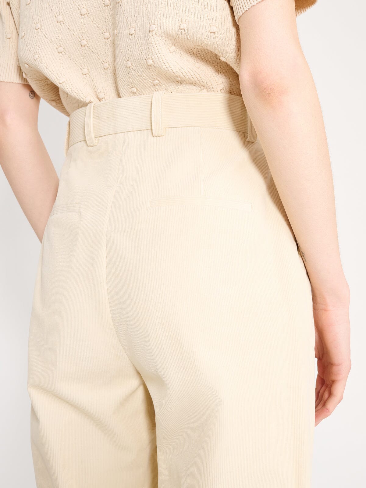 Nackiyé Bottoms Bianca High Waist Corduroy Pants