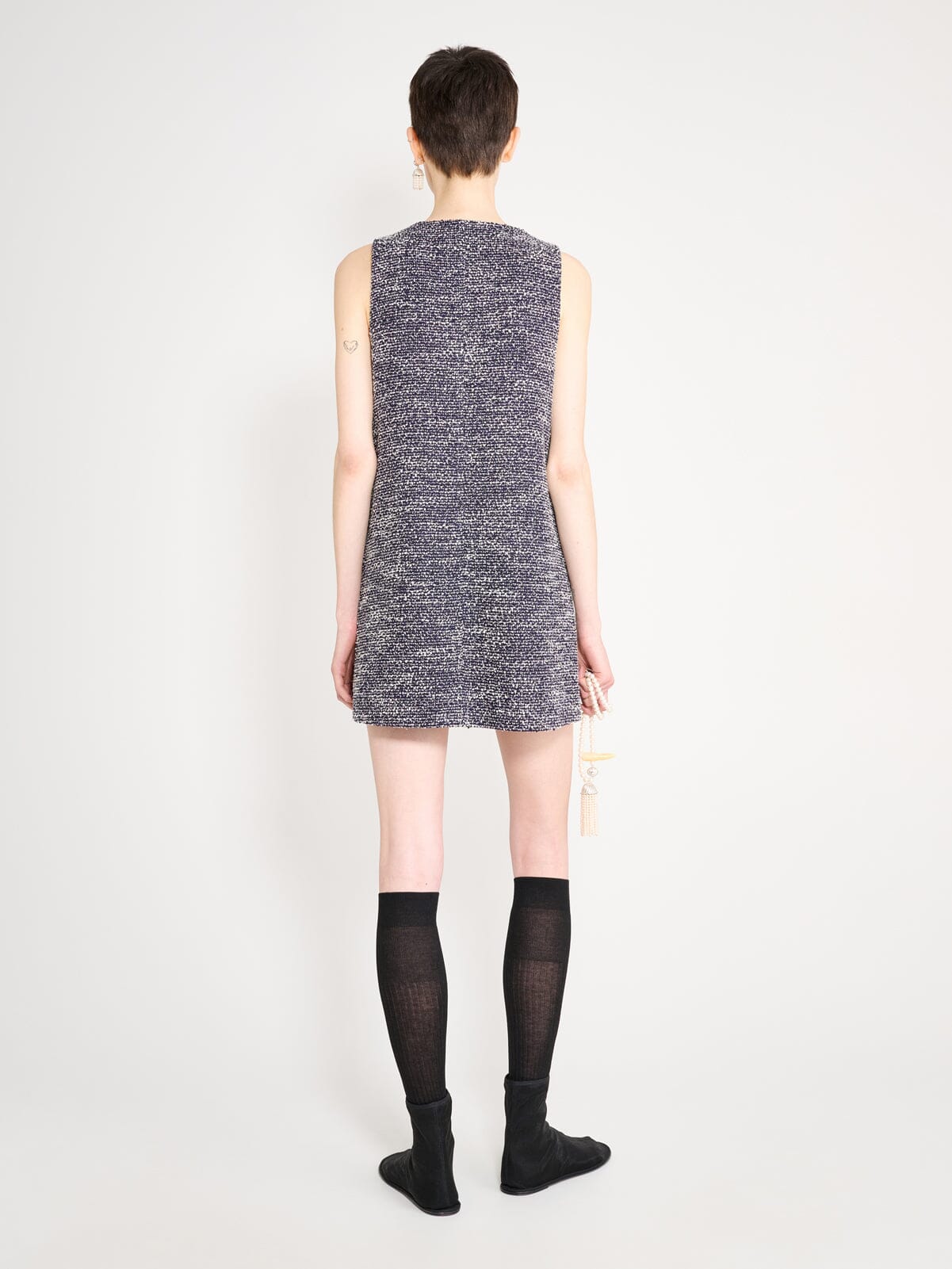 Nackiyé Dress Bonjour Tweed Mini Dress