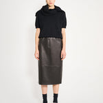 Nackiyé Dress Crayon Leather Skirt