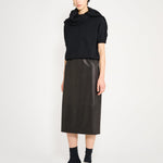 Nackiyé Dress Crayon Leather Skirt