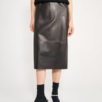 Nackiyé Dress Crayon Leather Skirt