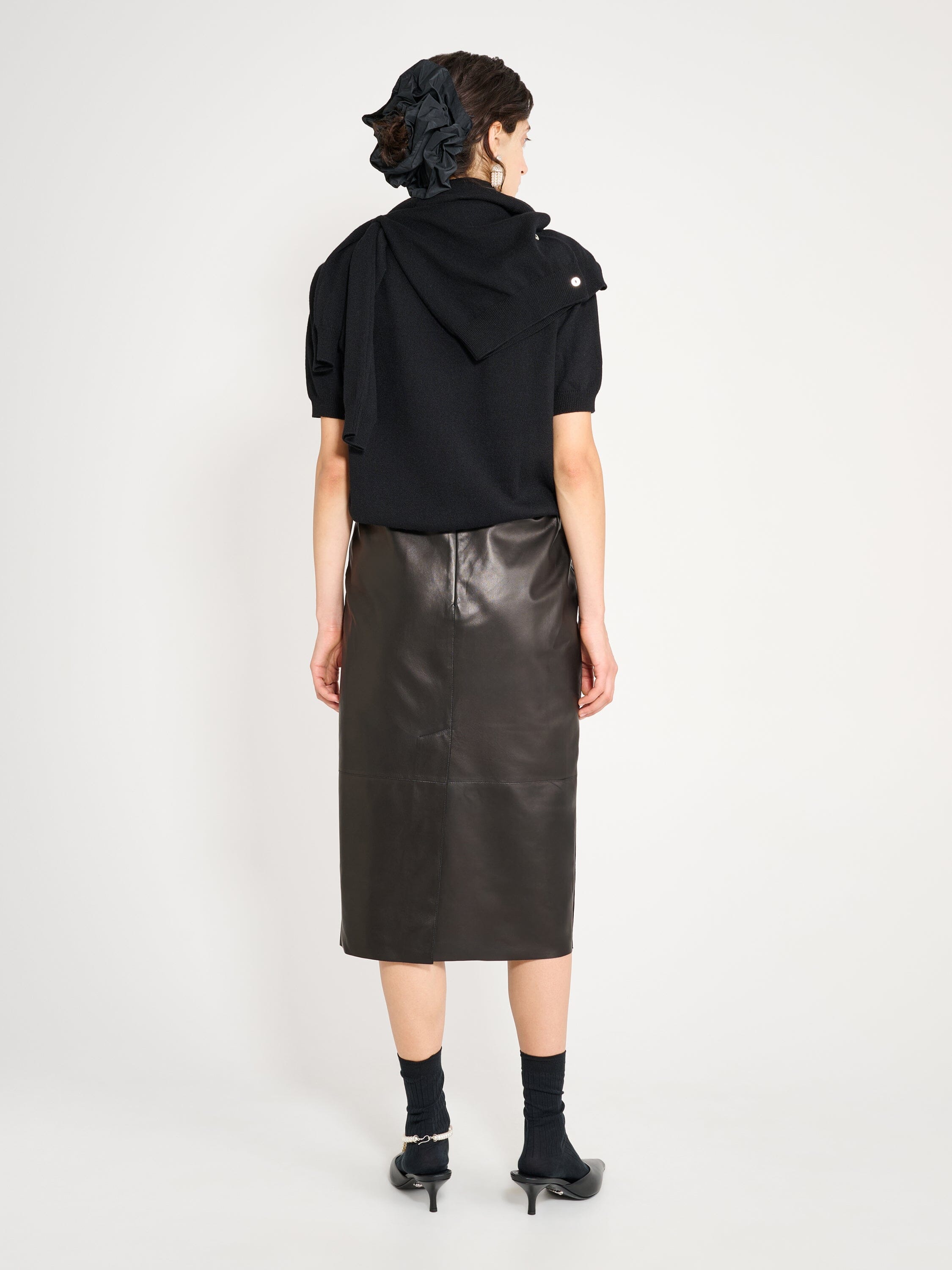 Nackiyé Dress Crayon Leather Skirt