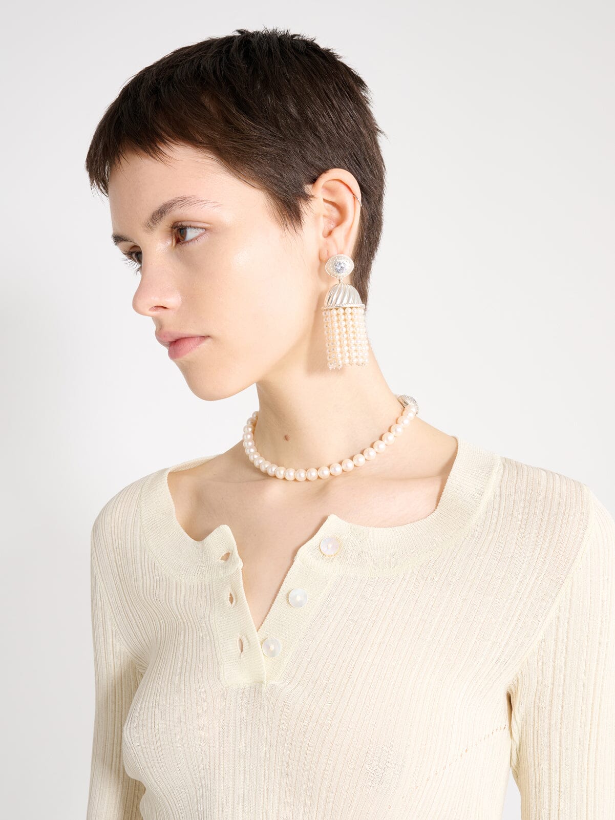 Nackiyé Jewelery Grande Nackiyé Pearl Earring