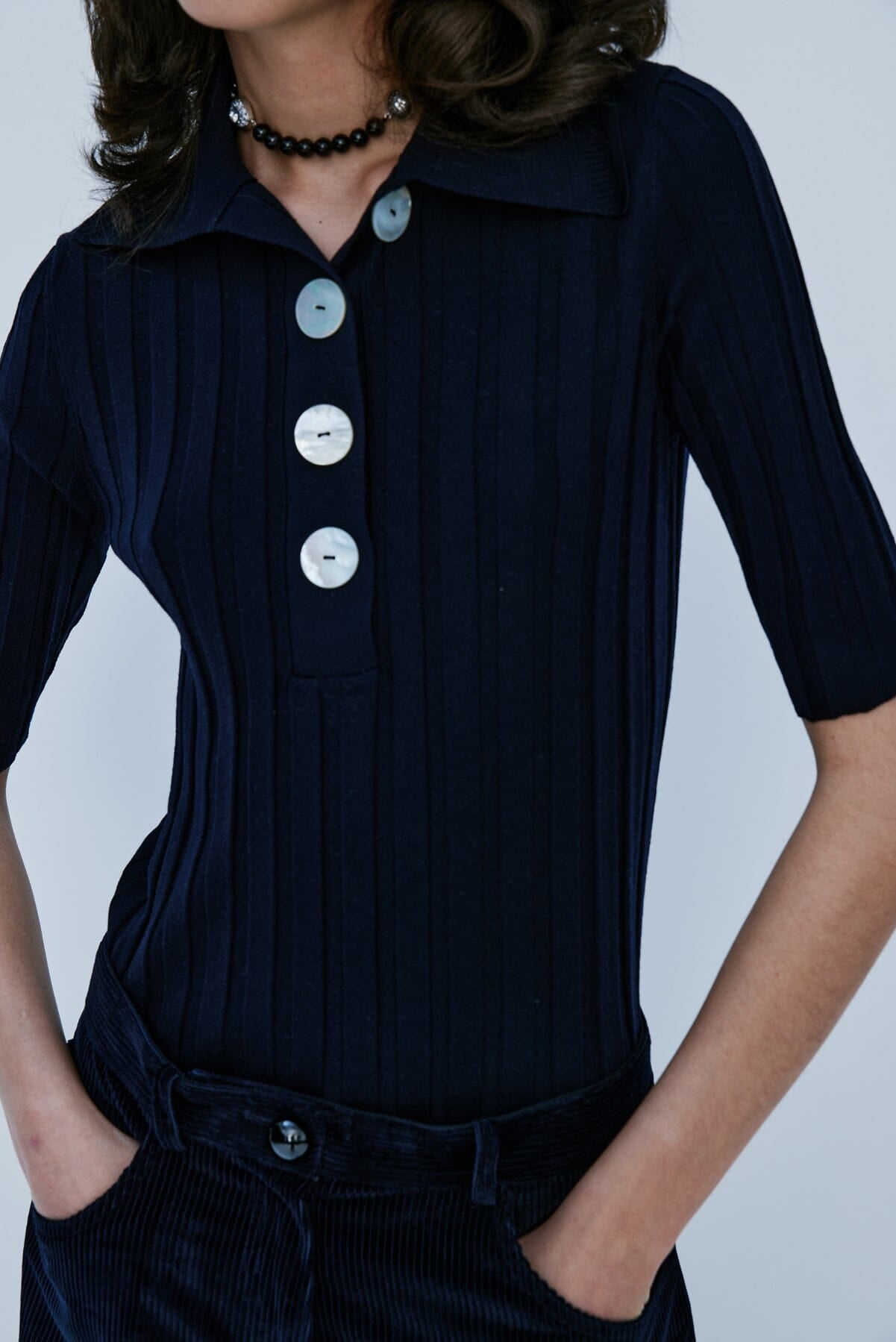 Nackiyé Sugarman Knit Polo