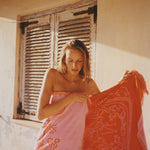 Nackiyé Towels A Tight Ship (Standard) Beach Towel in Candy/Orange