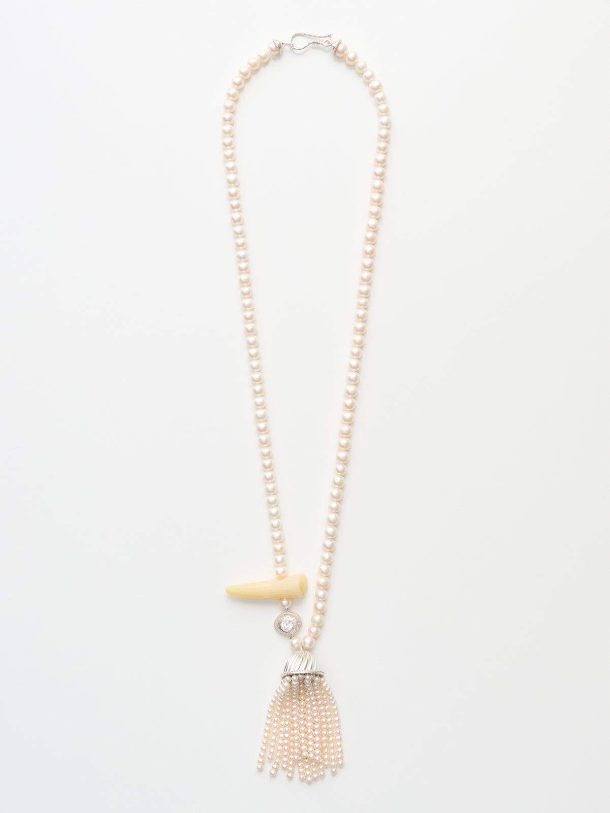 Nackiyé Jewelery Long Pearl Necklace