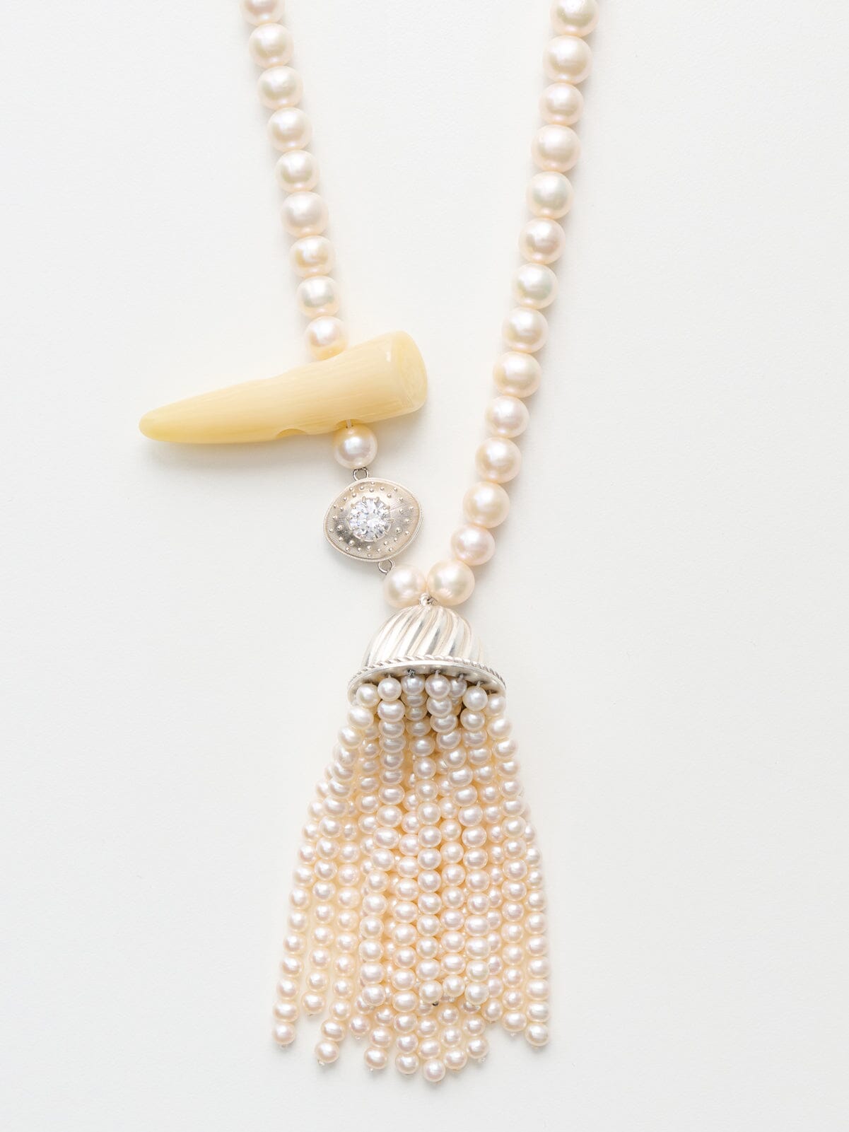 Nackiyé Jewelery Long Pearl Necklace