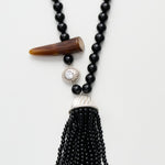 Nackiyé Jewelery Long Onyx Necklace