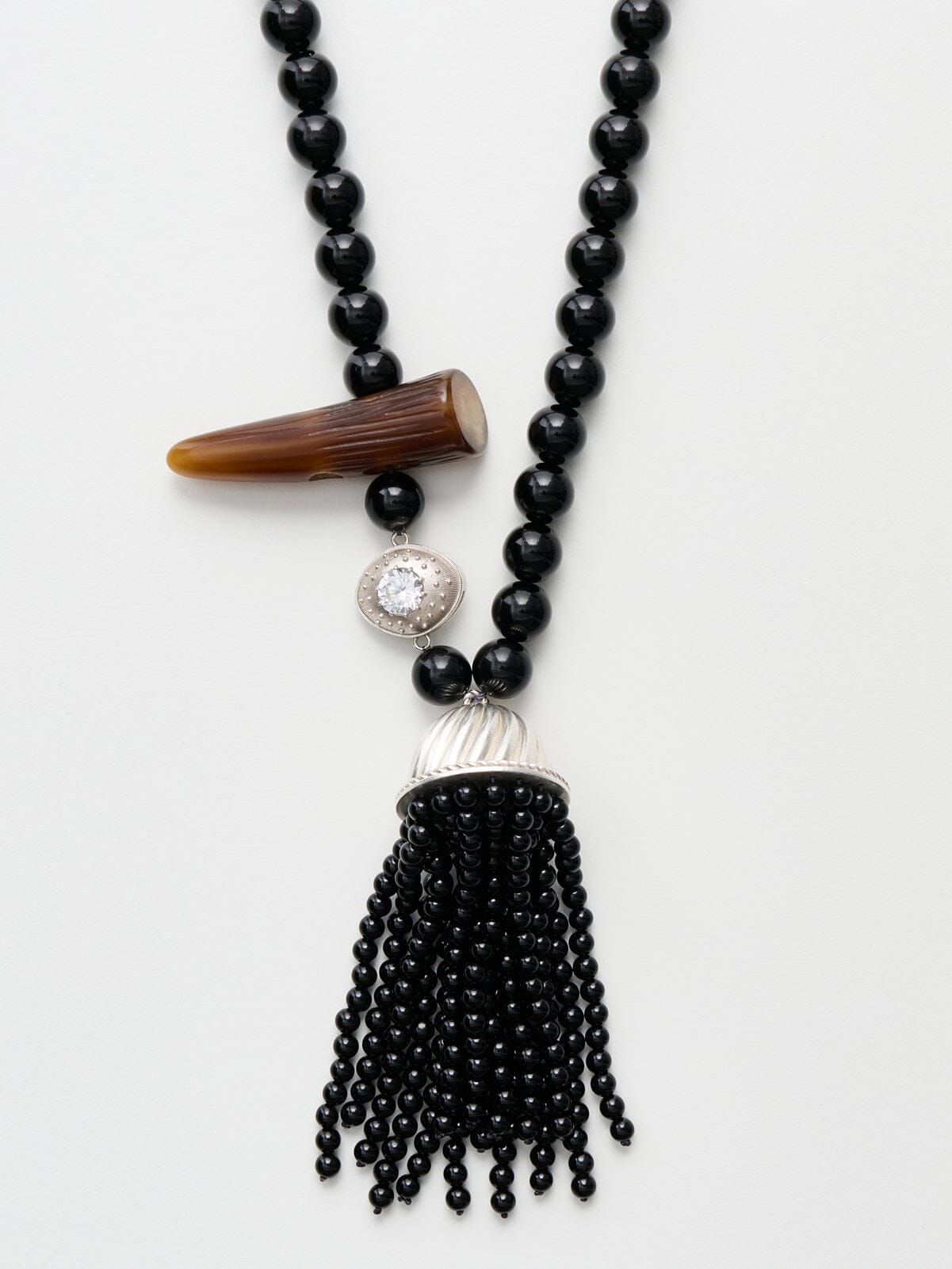 Nackiyé Jewelery Long Onyx Necklace