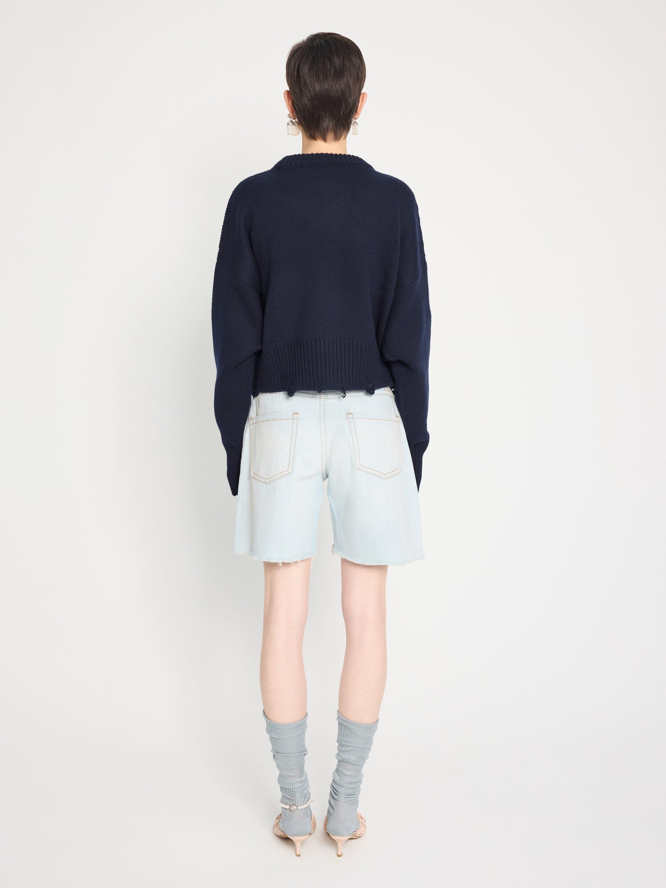 Nackiyé Pant Distressed Denim Shorts