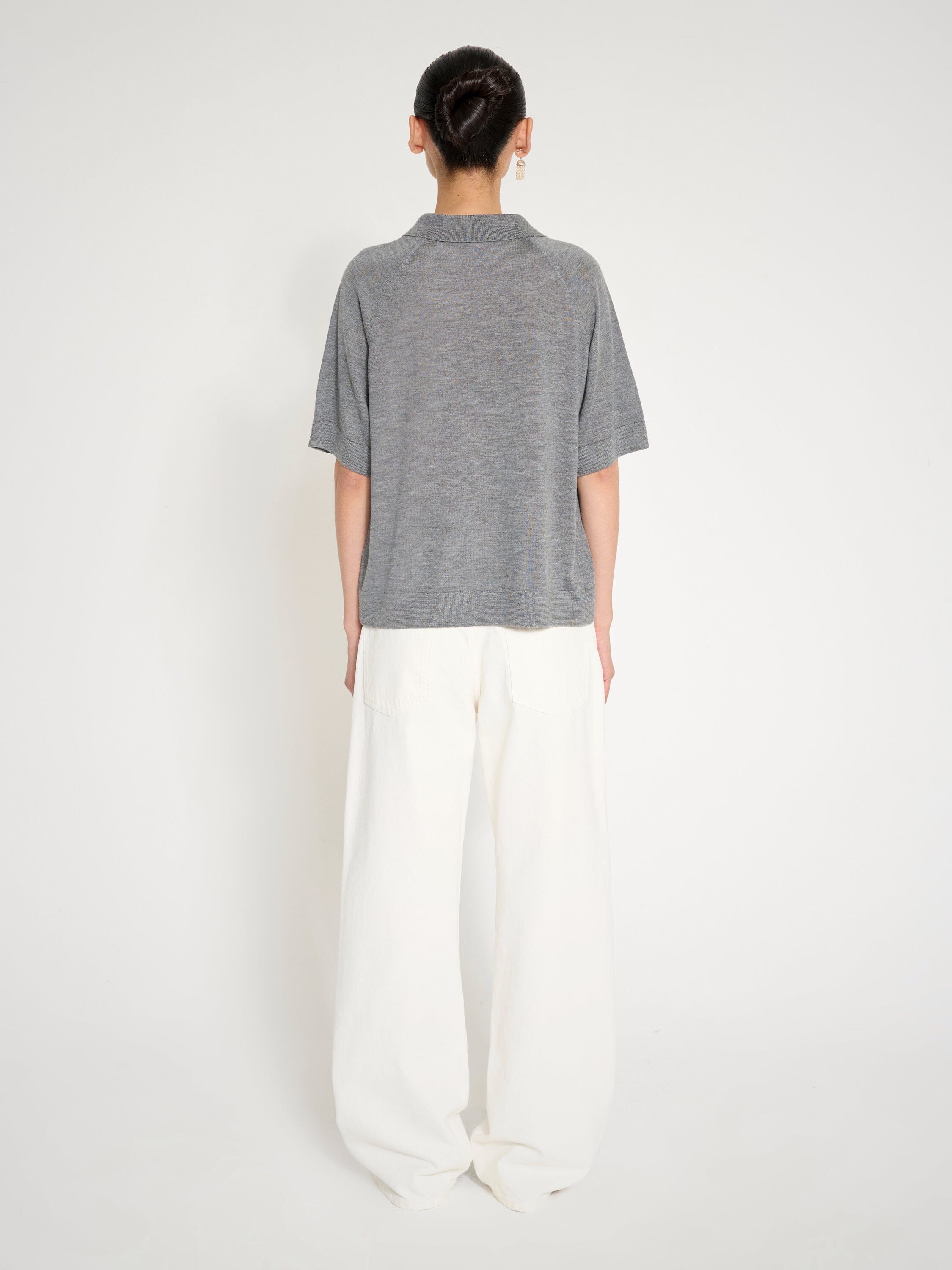 Nackiyé Knit Polo Knit Top