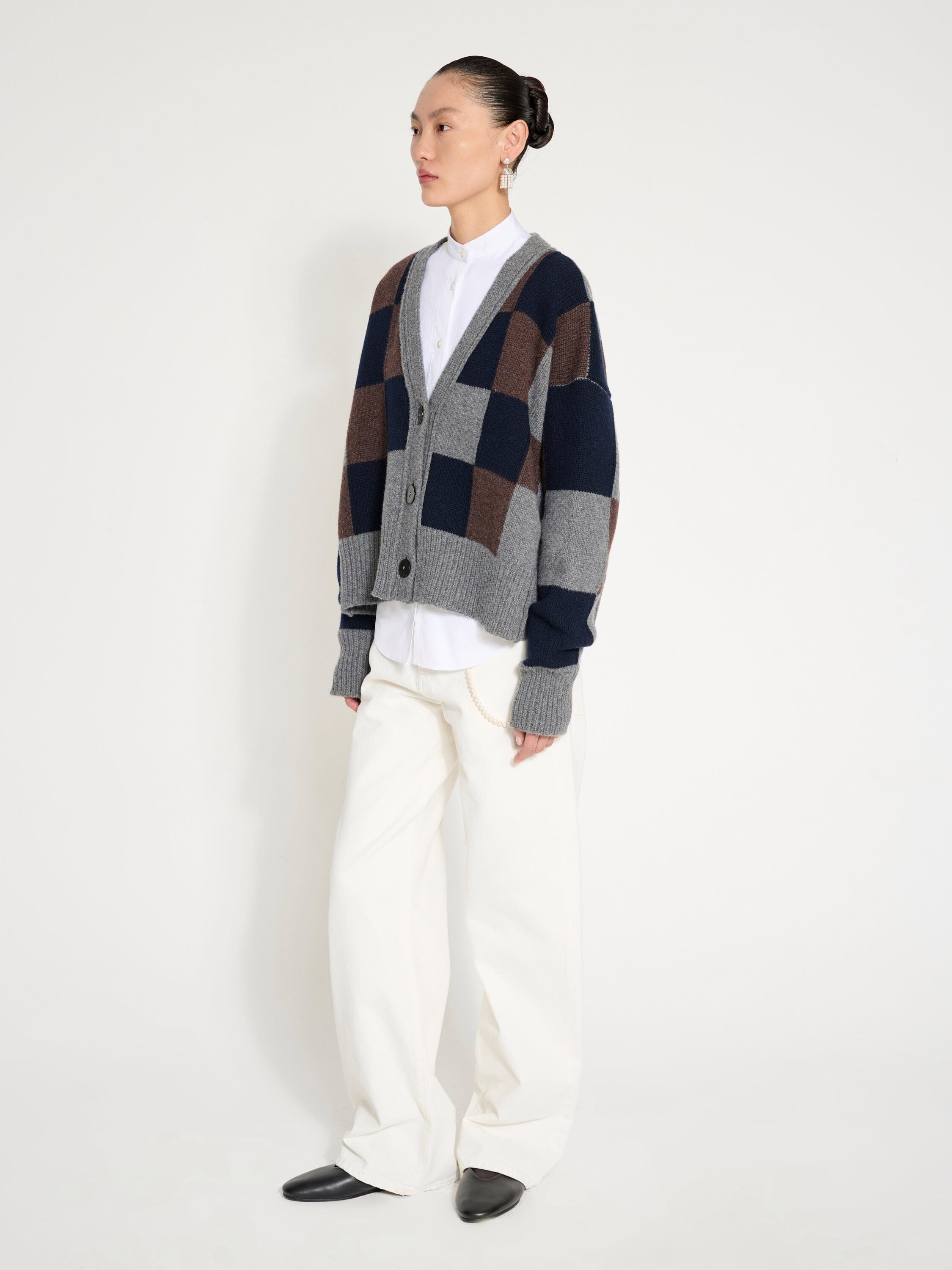 Nackiyé Knitwear Icebreaker Patch Cardigan