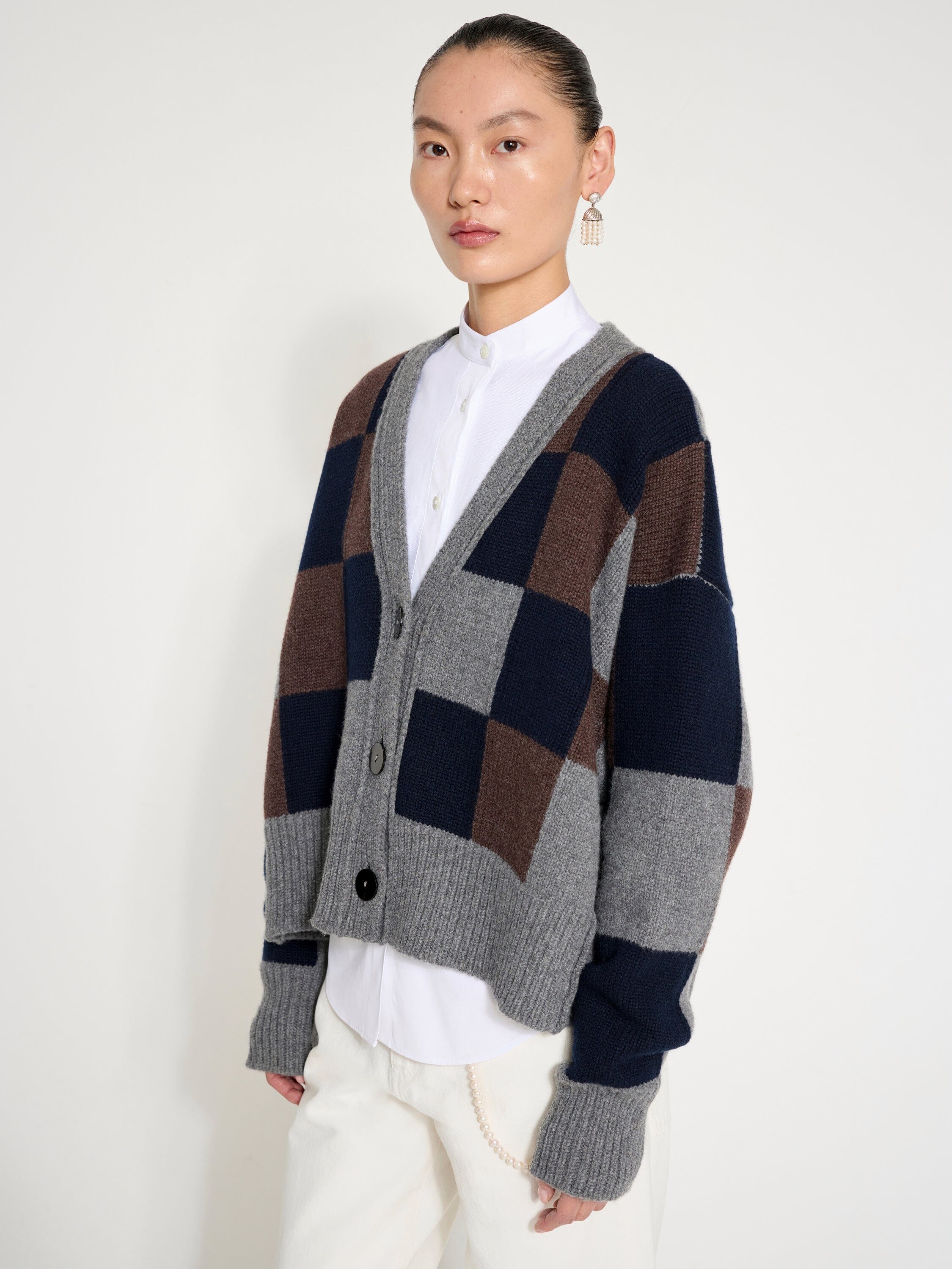 Nackiyé Knitwear Icebreaker Patch Cardigan