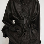 Nackiyé Jacket Oversize Leather Coat