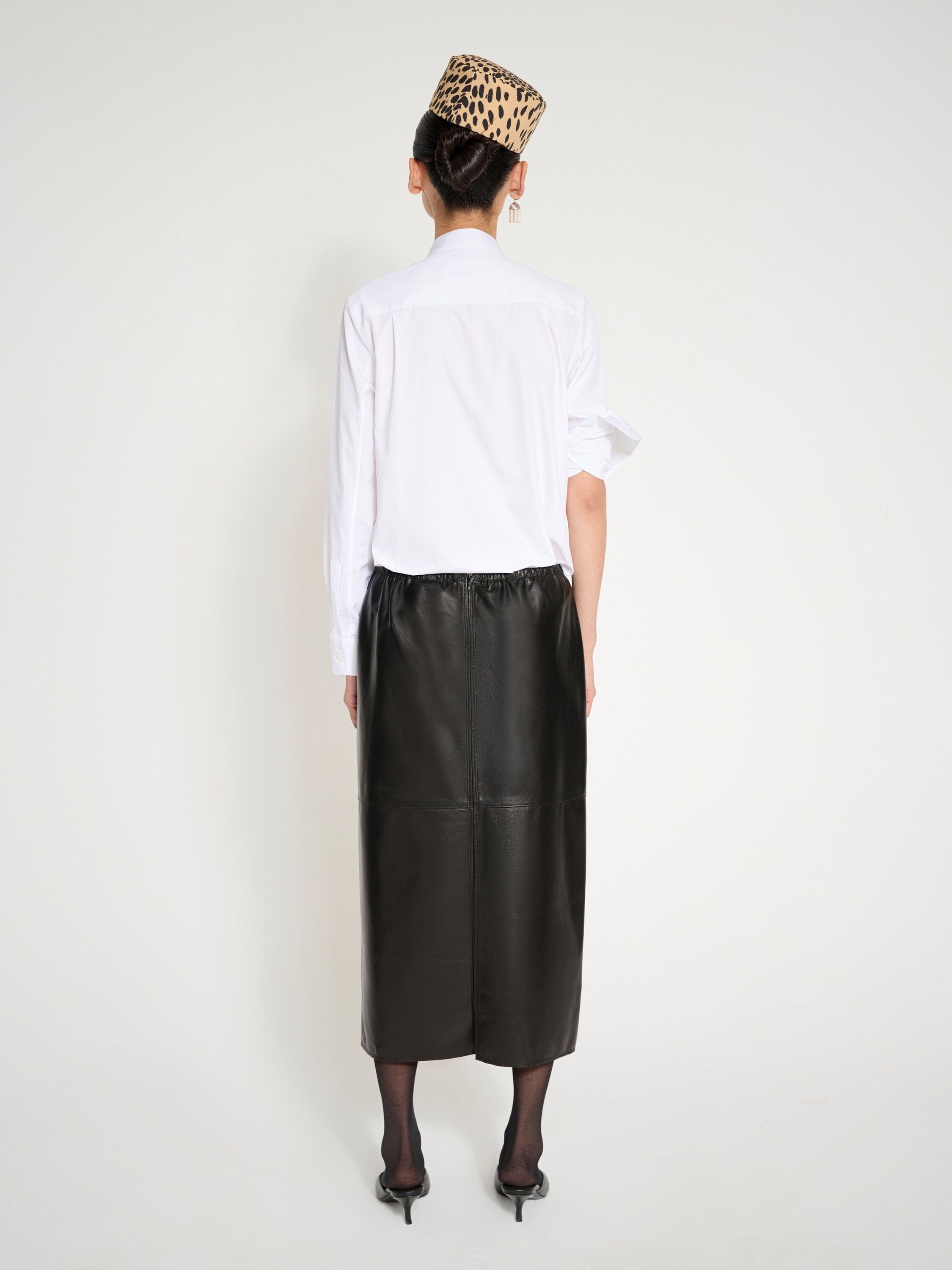 Nackiyé Skirt Runway Leather Skirt