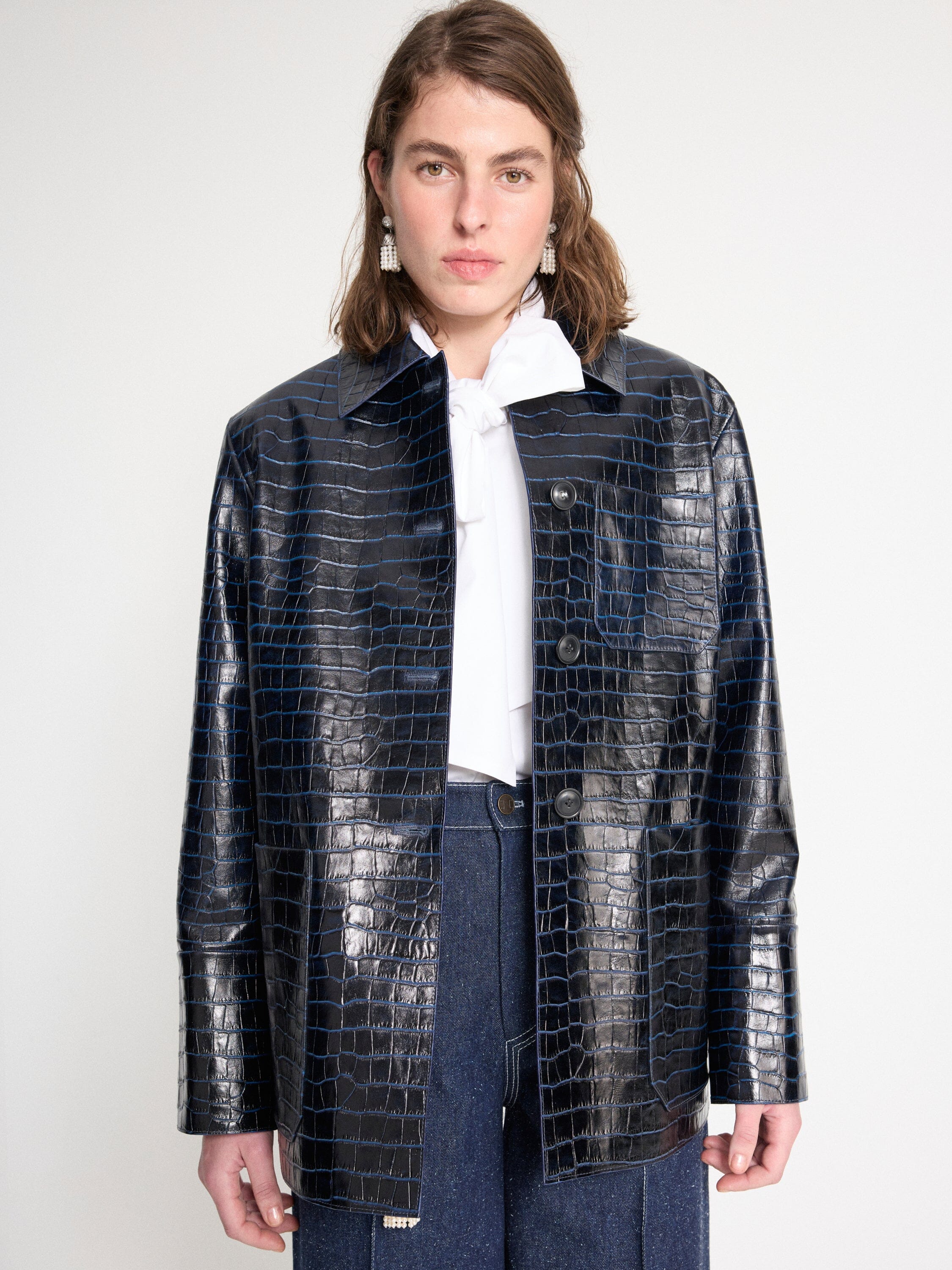 Nackiyé JACKETS Caviar Leather Jacket