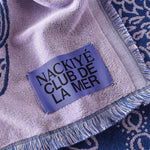 Nackiyé Towels Fete Yacht Towel in Lavender/Sea