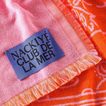 Nackiyé Towels Fete Yacht Towel in Candy/Orange