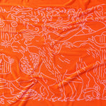 Nackiyé Towels Fete Yacht Towel in Candy/Orange