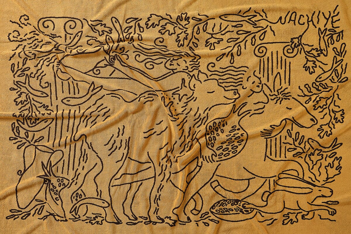 Nackiyé Towels Feté Yacht Towel in Caramel/Coffee