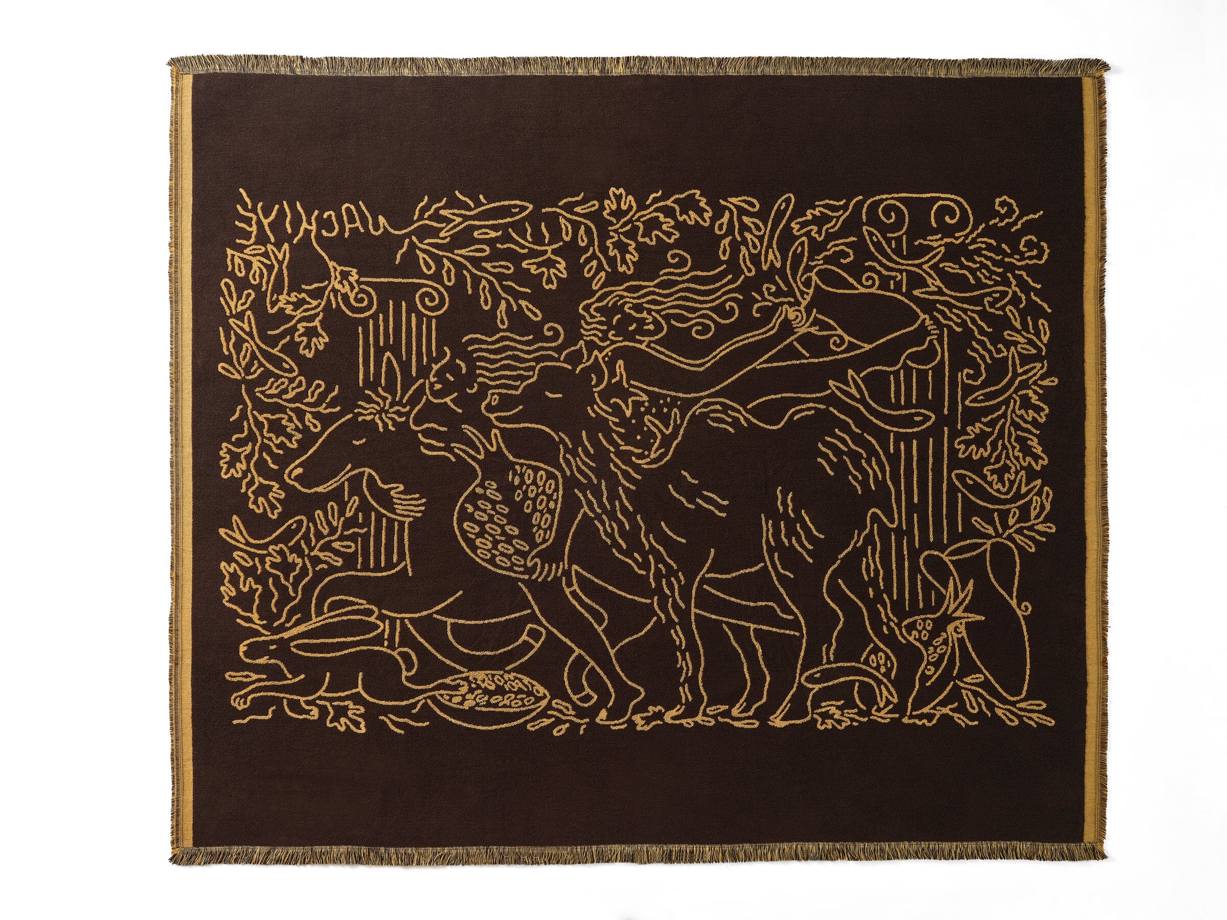 Nackiyé Towels Fête (Large) Yacht Towel in Caramel/Coffee