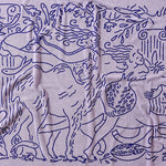 Nackiyé Towels Fete Yacht Towel in Lavender/Sea