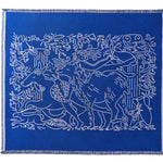 Nackiyé Towels Fête (Large) Yacht Towel in Lavender/Sea