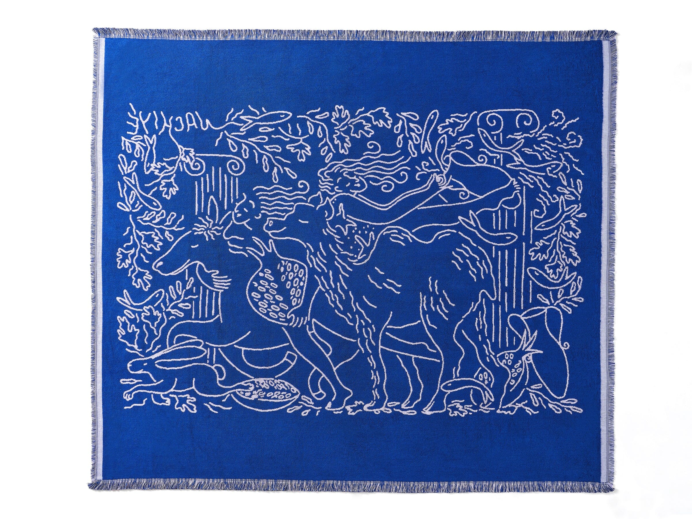 Nackiyé Towels Fête (Large) Yacht Towel in Lavender/Sea