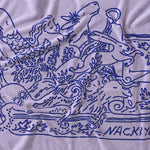 Nackiyé Towels A Tight Ship Beach Towel in Lavender/Sea