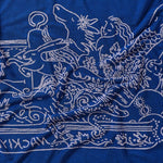 Nackiyé Towels A Tight Ship Beach Towel in Lavender/Sea