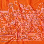 Nackiyé Towels A Tight Ship Beach Towel in Candy/Orange