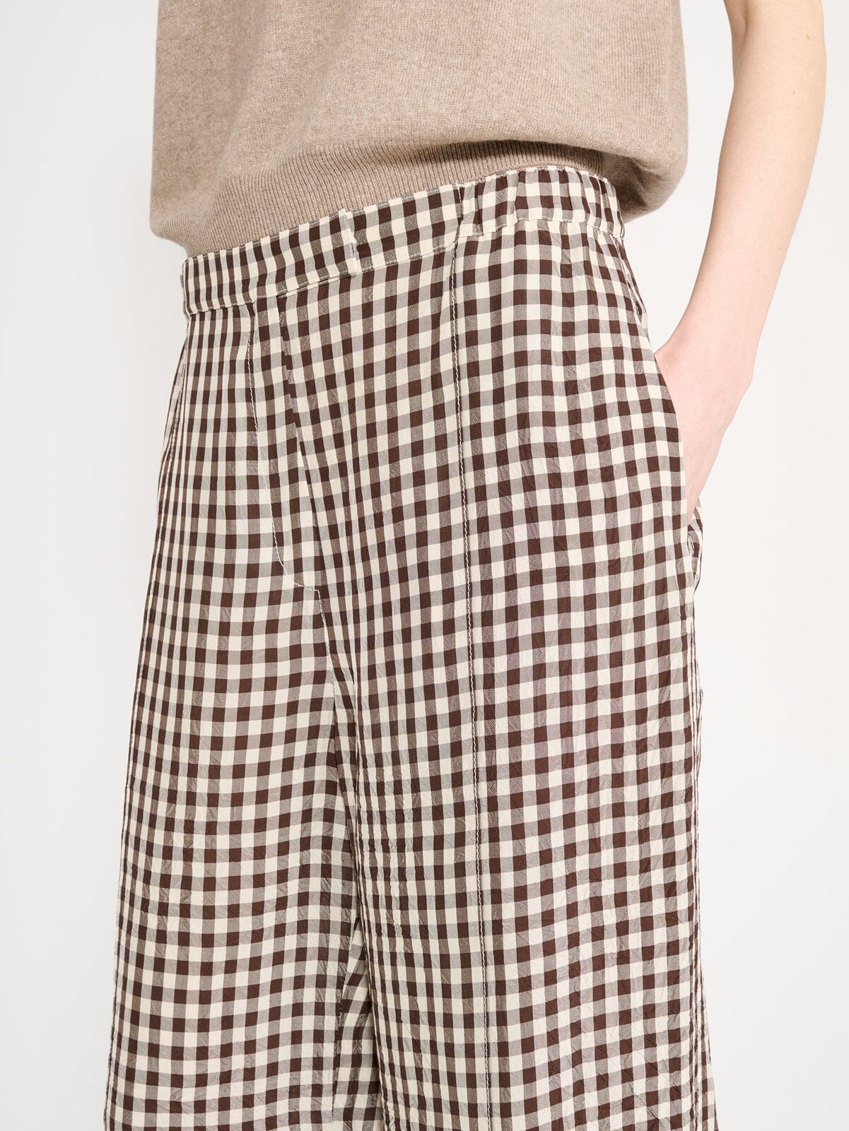 Nackiyé Bottoms Patmos Vichy Pants