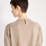 Nackiyé Knitwear Pearl Cashmere Short Sleeved Crewneck