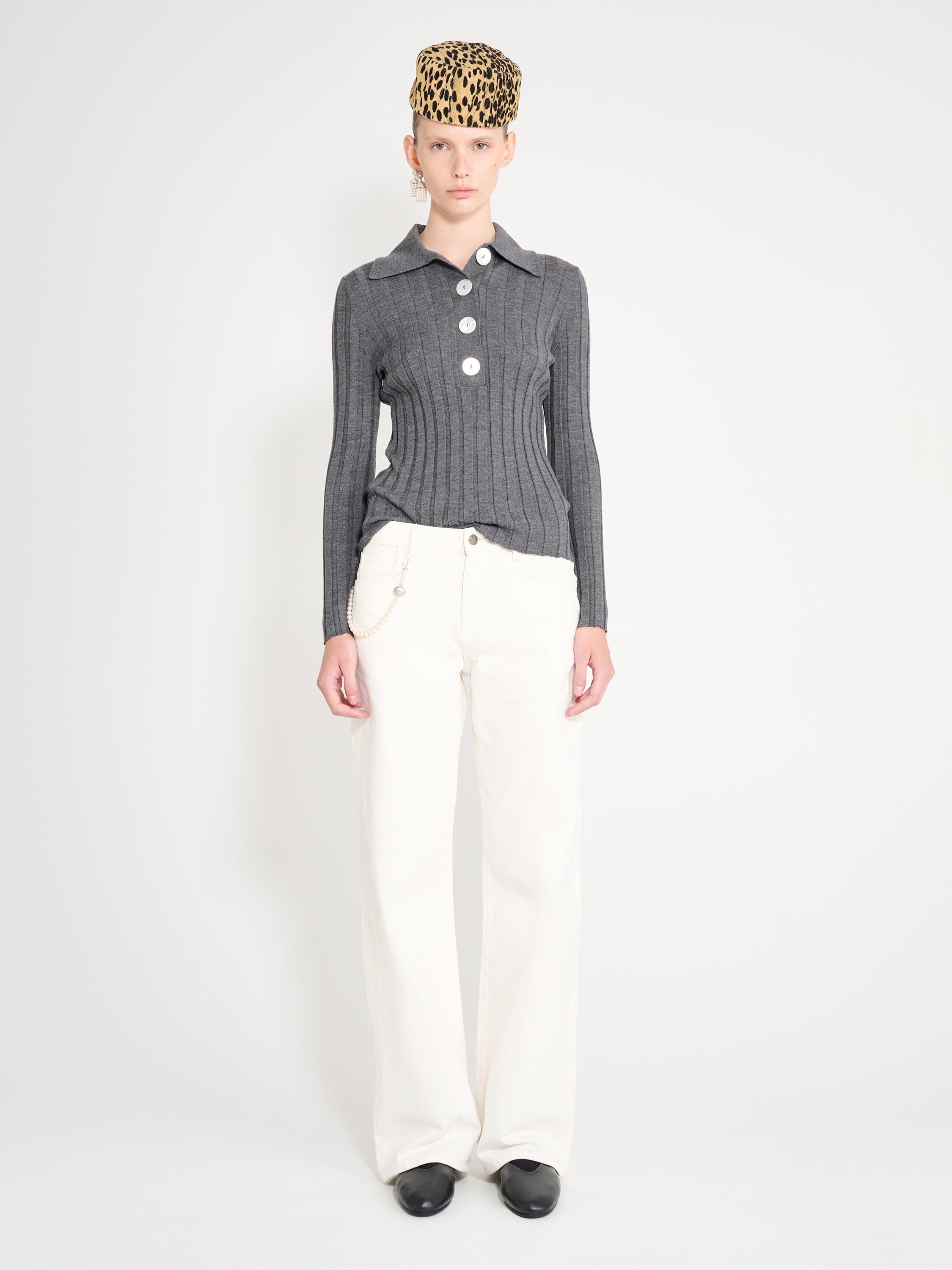 Nackiyé Polo Sugarman Long Sleeved Knit Polo