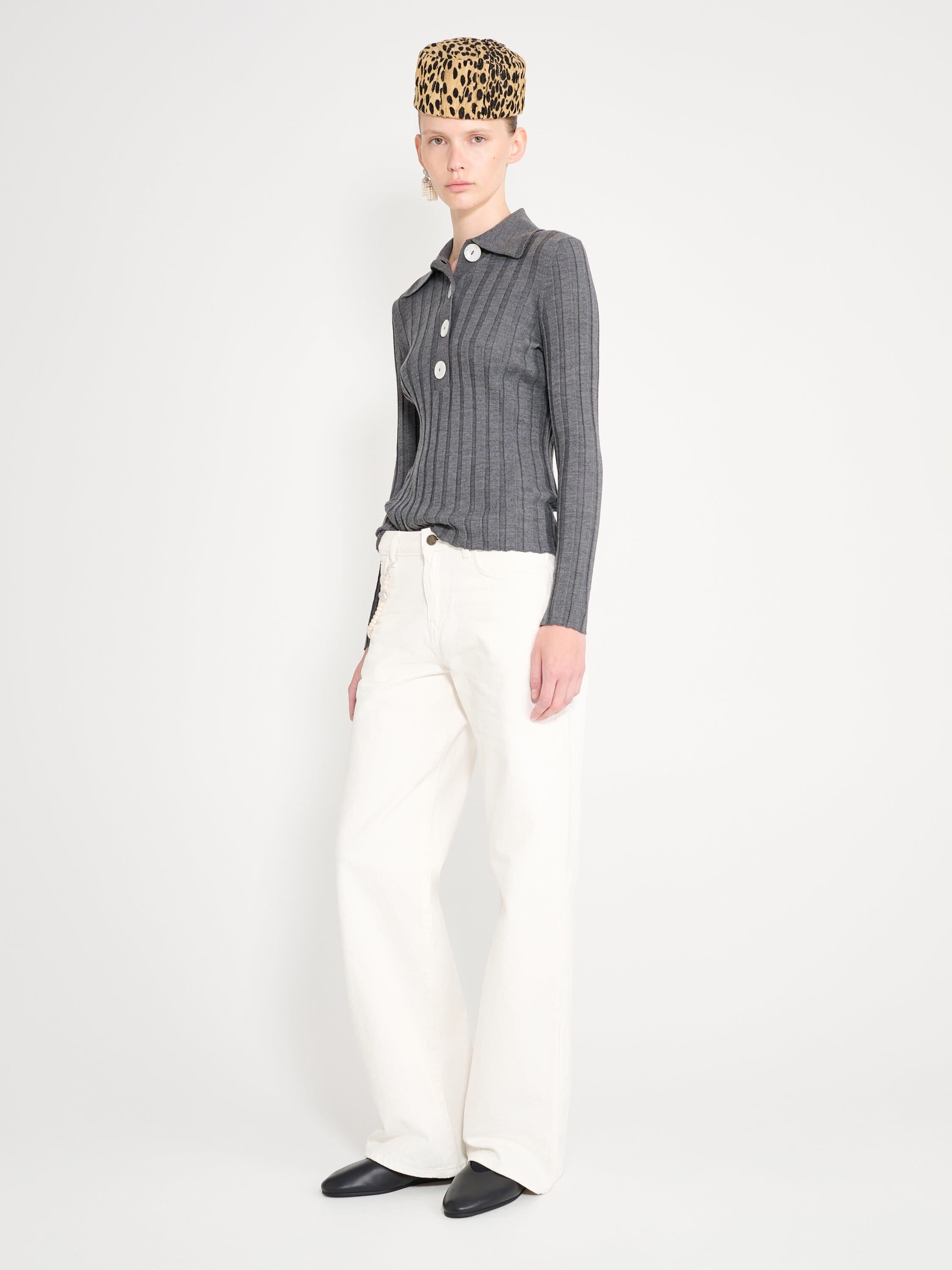 Nackiyé Polo Sugarman Long Sleeved Knit Polo