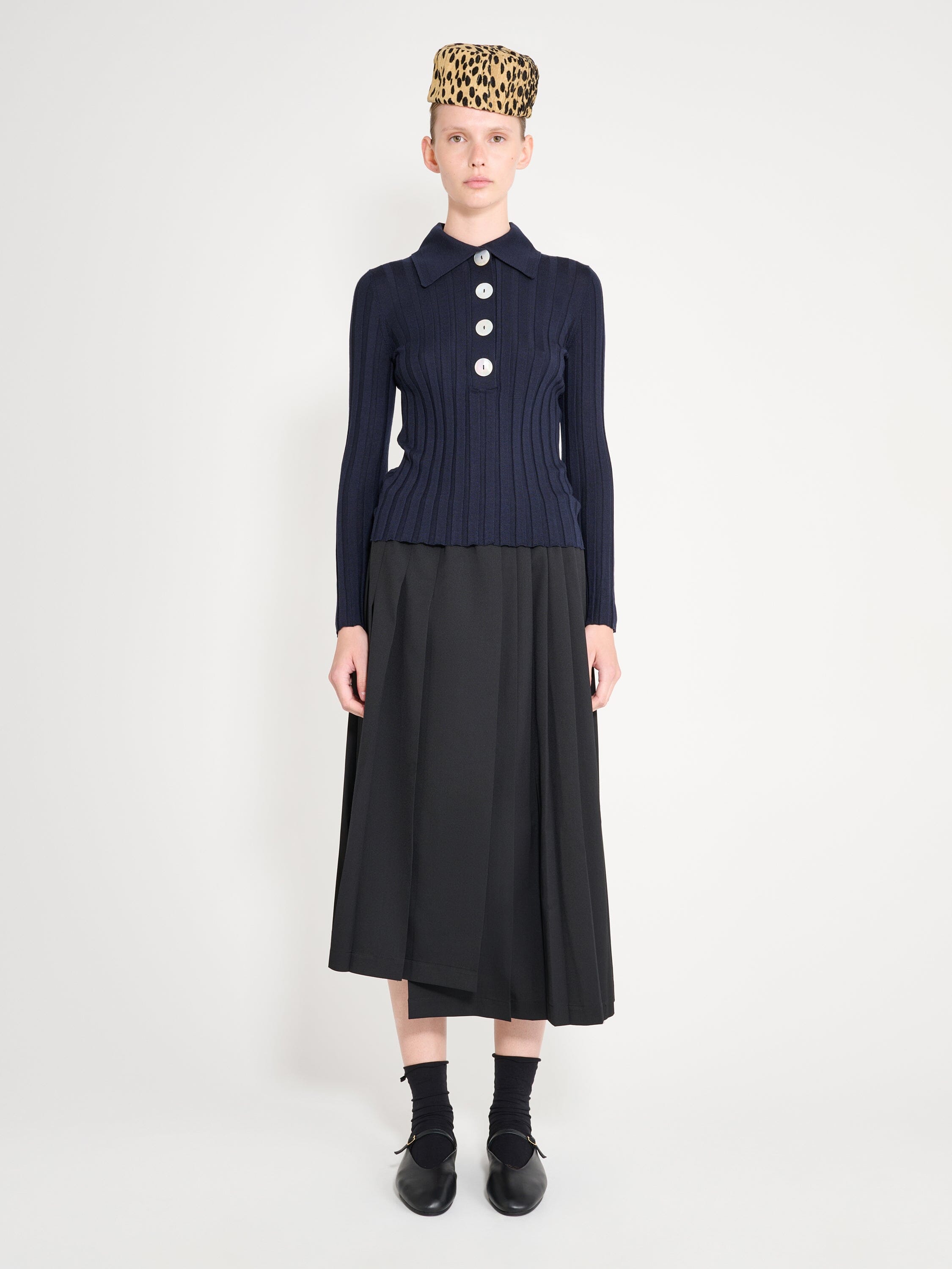 Nackiyé Polo Sugarman Long Sleeved Knit Polo