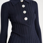 Nackiyé Polo Sugarman Long Sleeved Knit Polo