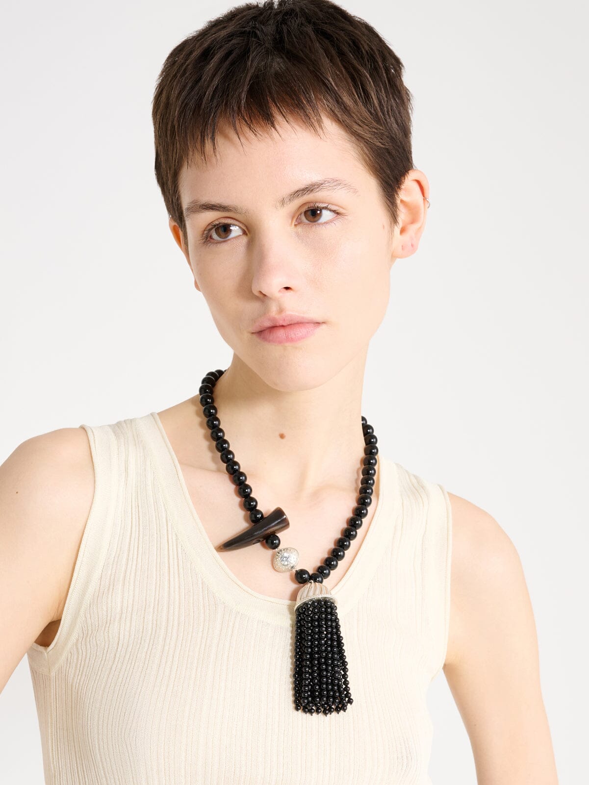 Nackiyé Jewelery Petite Kiraz Onyx Necklace